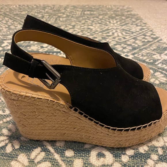 Black espadrille wedges - Picture 4 of 4